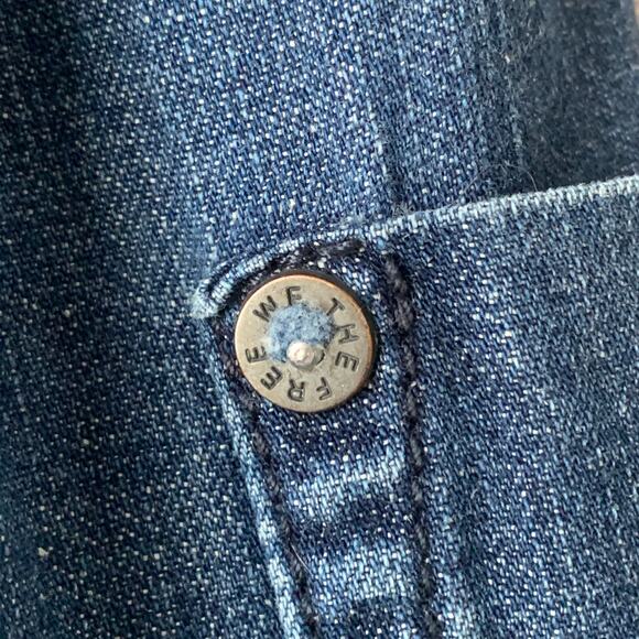 We The Free Free People Denim Jeans Cargo Utility Pants Drawstring Size S - Picture 12 of 14